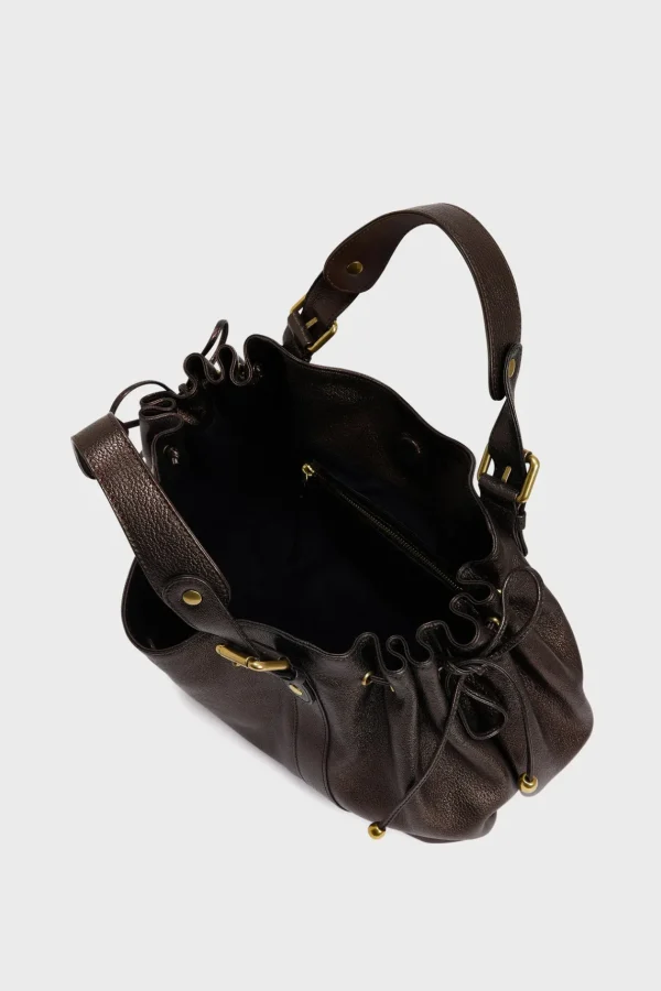 Outlet Handbag in metallic leather - 24H The Iconic 24H | Handbag