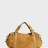 Shop Handbag in suede leather - 24H The Iconic 24H | Handbag
