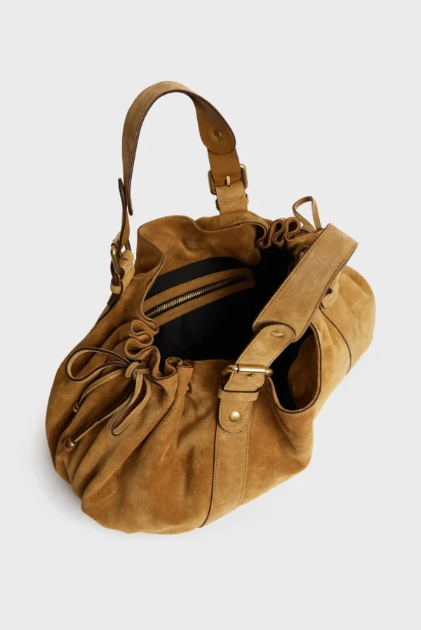 Shop Handbag in suede leather - 24H The Iconic 24H | Handbag