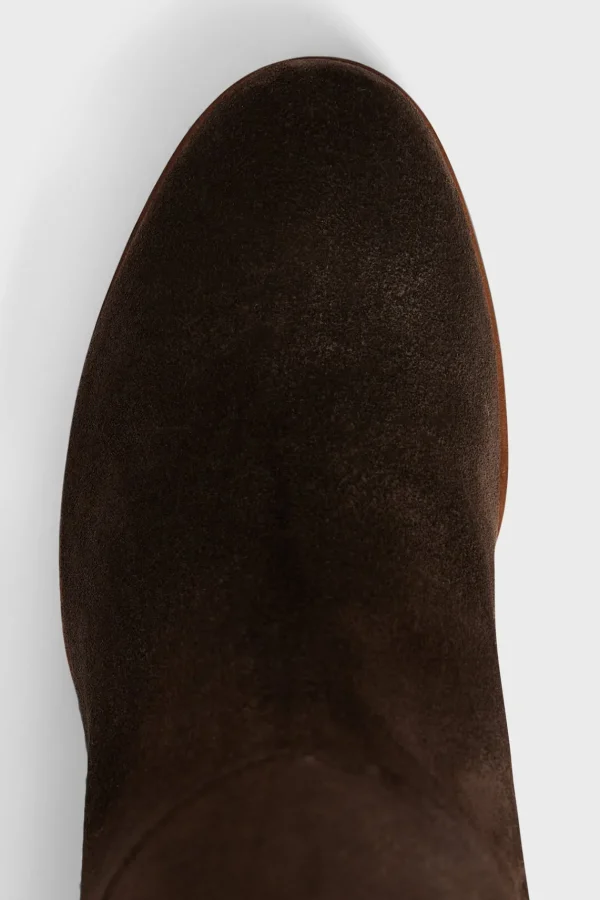 Online Heeled boots in khaki suede - LIZZIE Shoes