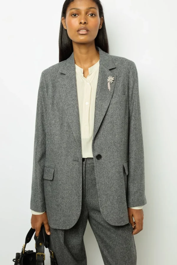 Sale Herringbone blazer - MELANIE Jackets | Suits & Outfits