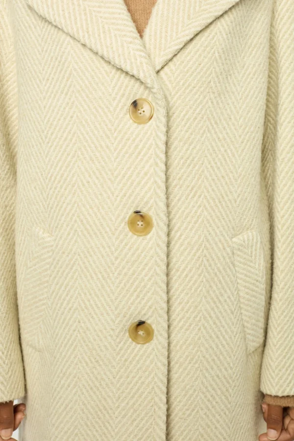 Shop Herringbone loose coat - LEONETTE Coats