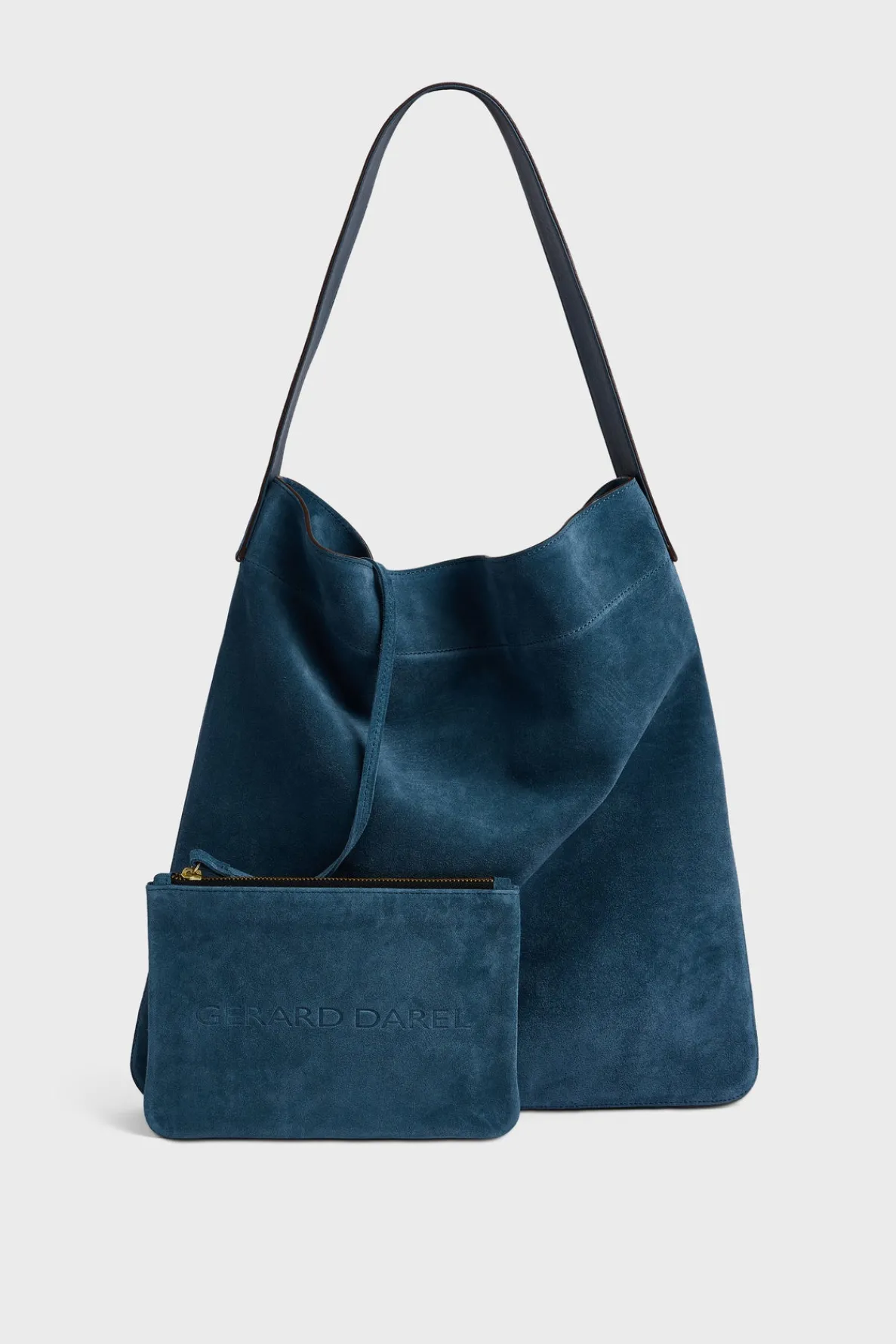 hobo_bag_in_suede_leather_1-2.webp Best Sale Hobo bag in suede leather - LADY Handbag