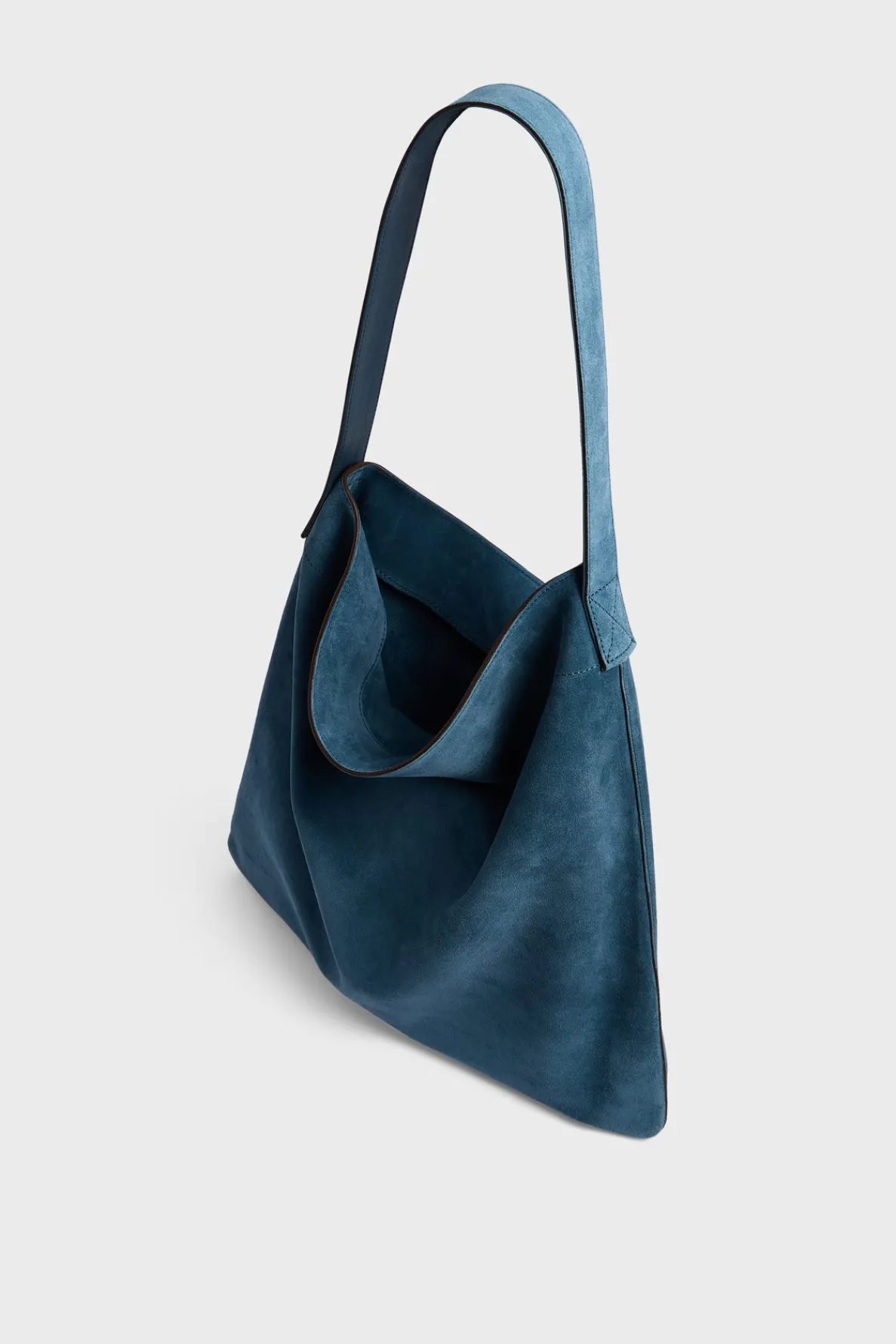 hobo_bag_in_suede_leather_3-1.webp Best Sale Hobo bag in suede leather - LADY Handbag