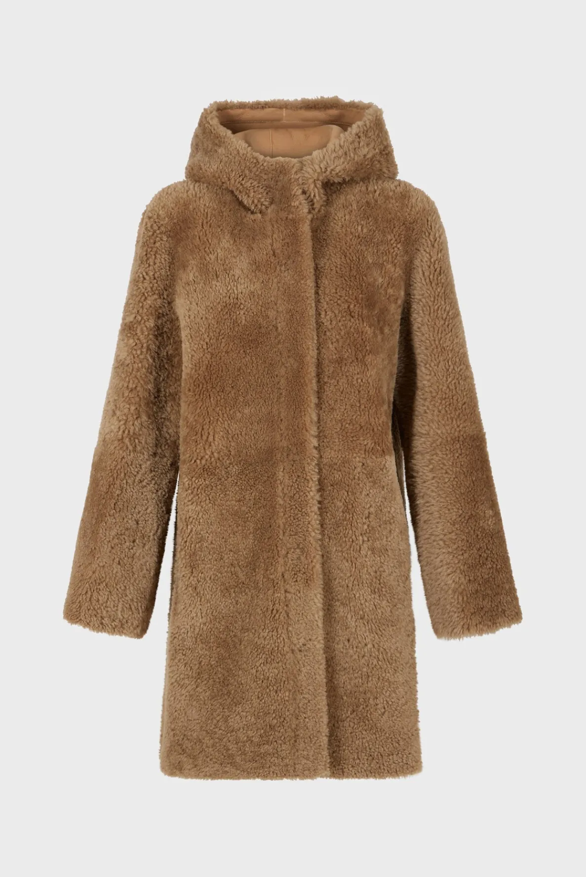 hooded_shearling_straight_5.webp Shop Hooded shearling straight coat - LELIE Leather & Pelts