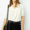 New Jacquard blouse with ruffles - BEATRICE Shirts & Blouses