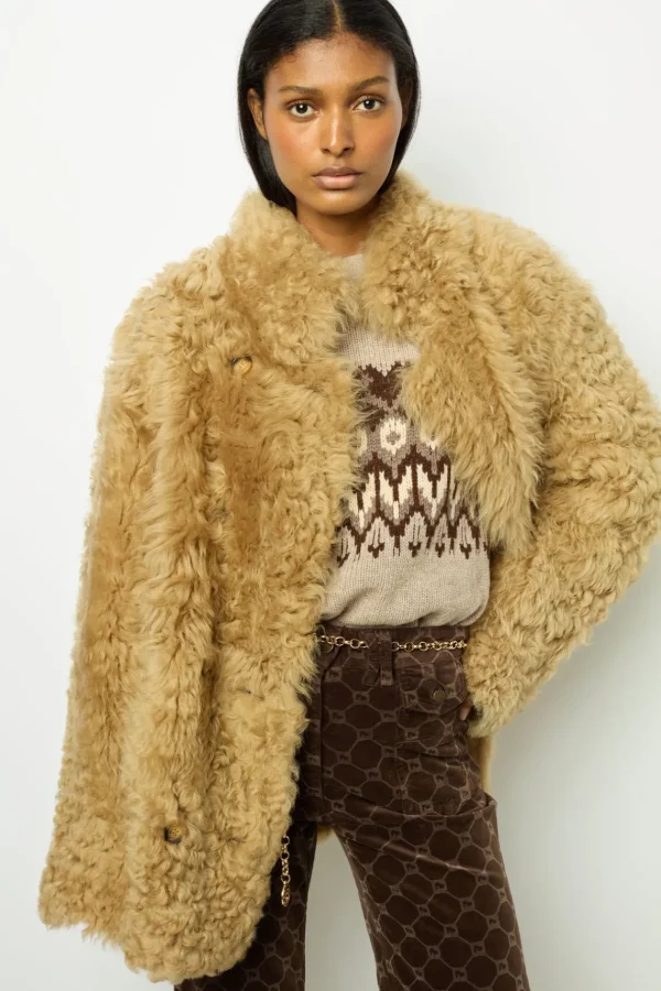 Hot Lamb wool short coat - LIOUBA Leather & Pelts