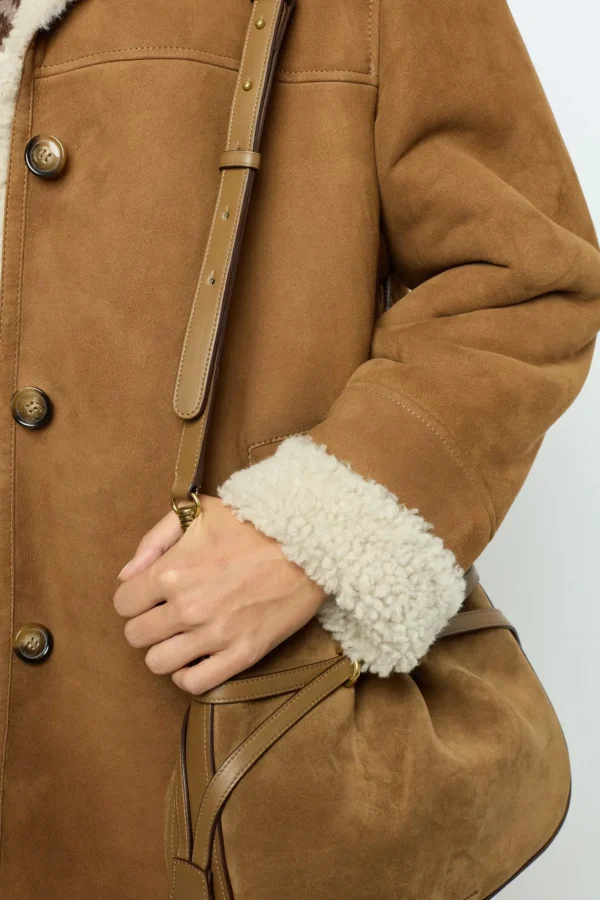 Discount 3/4 length shearling coat - LEONTINE Leather & Pelts