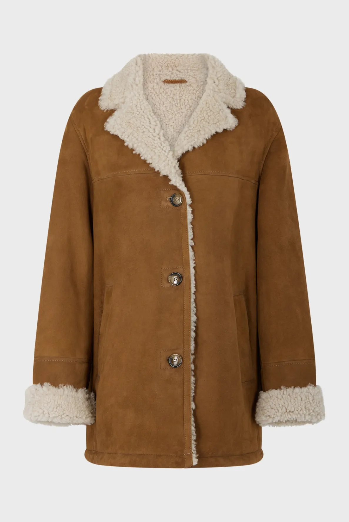 length_shearling_coat__l_5.webp Discount 3/4 length shearling coat - LEONTINE Leather & Pelts