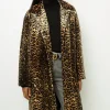 Best Sale Leopard velvet straight coat - LEUNDA Coats