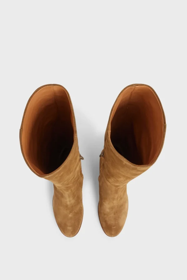 Outlet LIZZIE - High boots in velvet leather Shoes