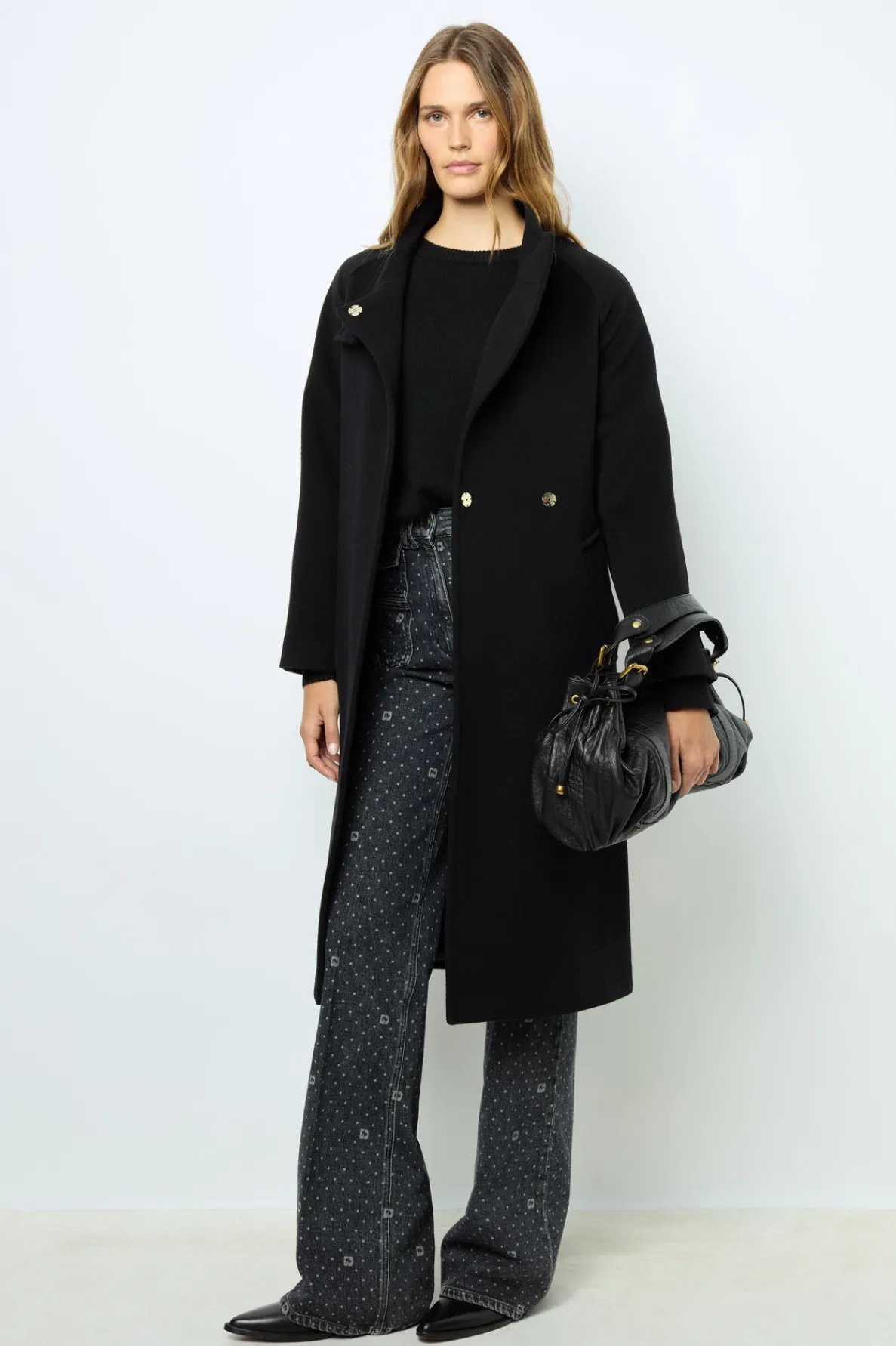long_coat_with_belt_and_s_1.webp Clearance Long coat with belt and stand up collar - LOU Coats