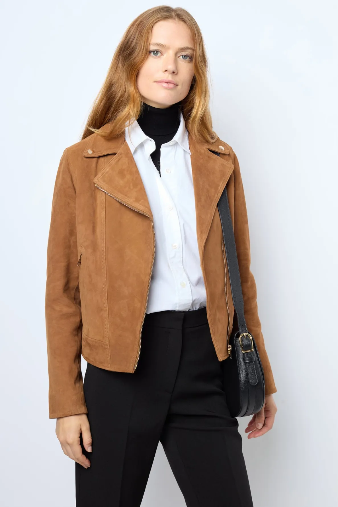 maud__velvet_leather_bike_1.webp Best MAUD - Velvet leather biker jacket Leather & Pelts