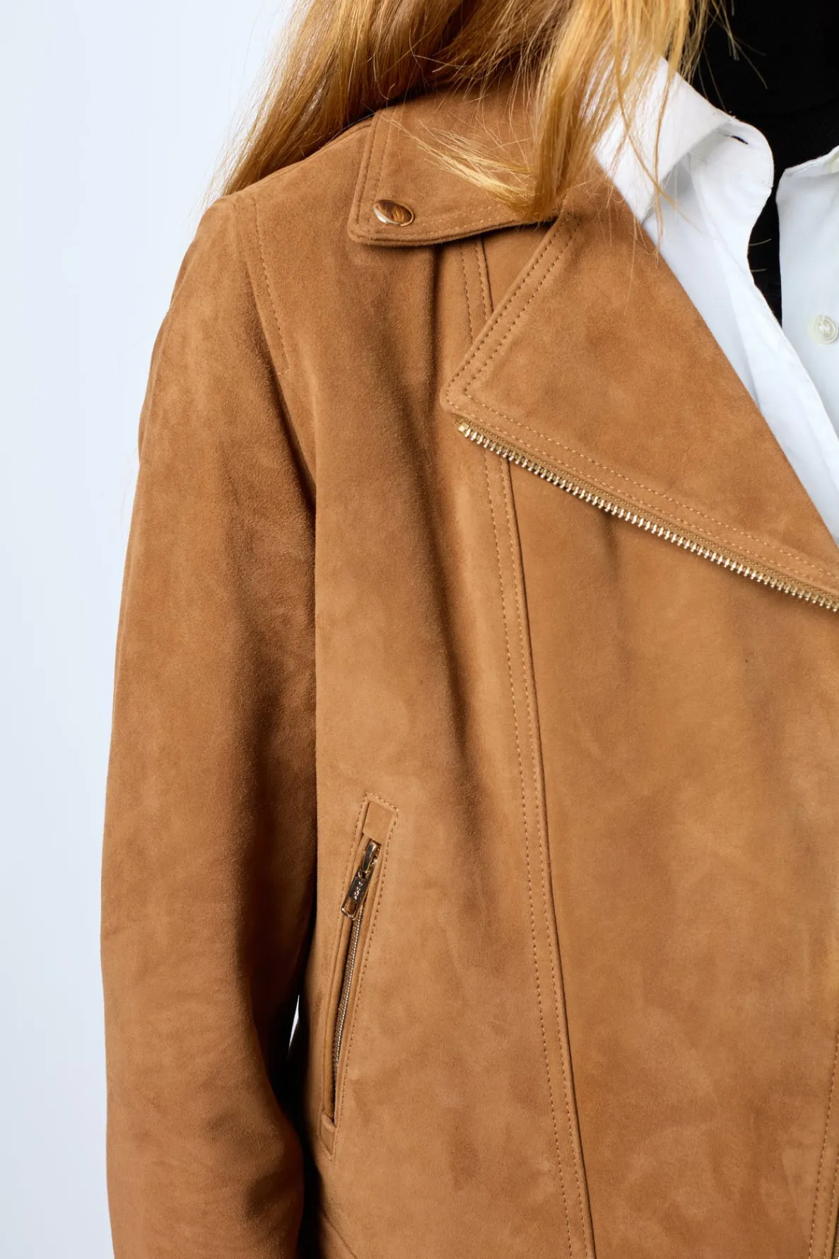 maud__velvet_leather_bike_2.webp Best MAUD - Velvet leather biker jacket Leather & Pelts