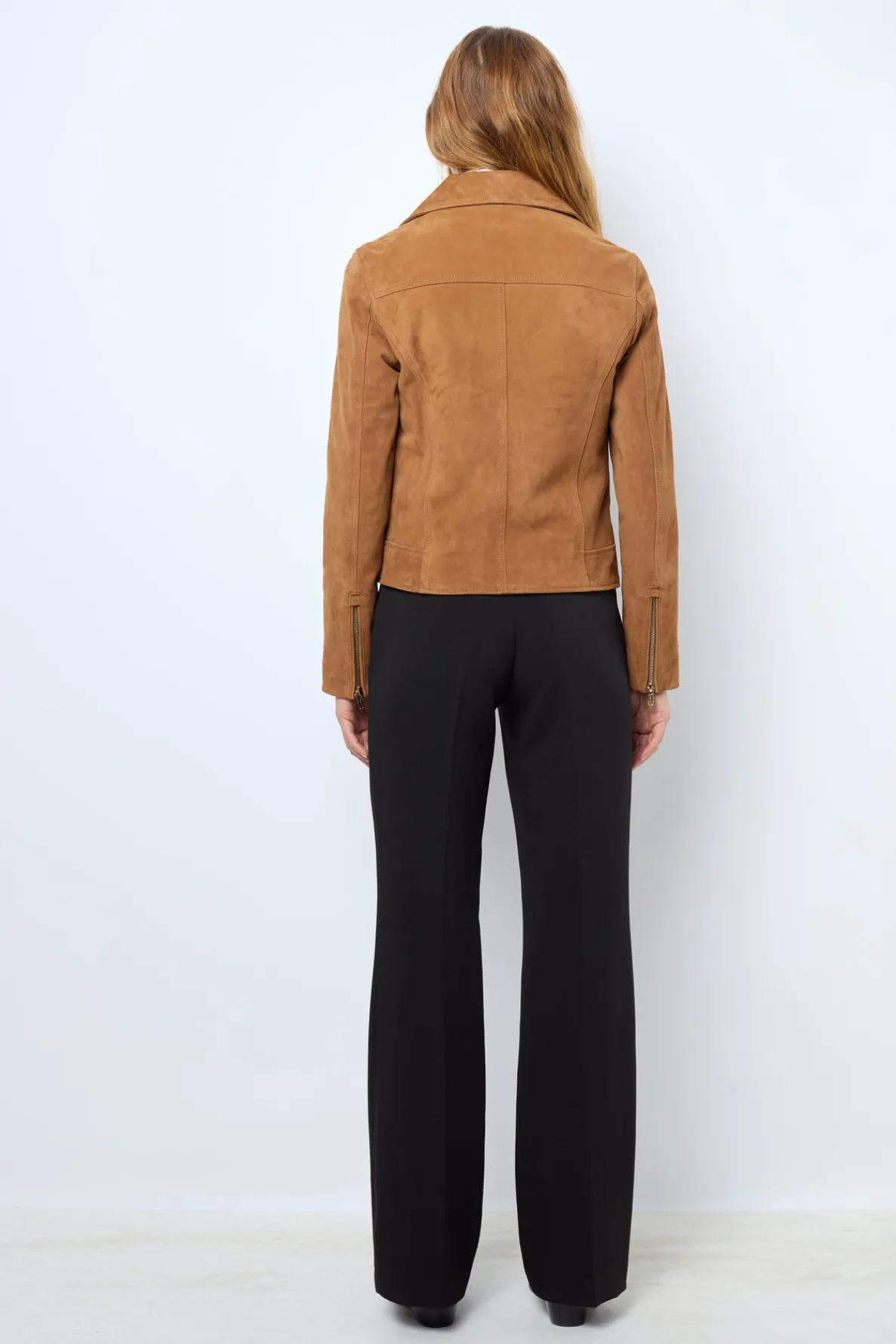 maud__velvet_leather_bike_3.webp Best MAUD - Velvet leather biker jacket Leather & Pelts