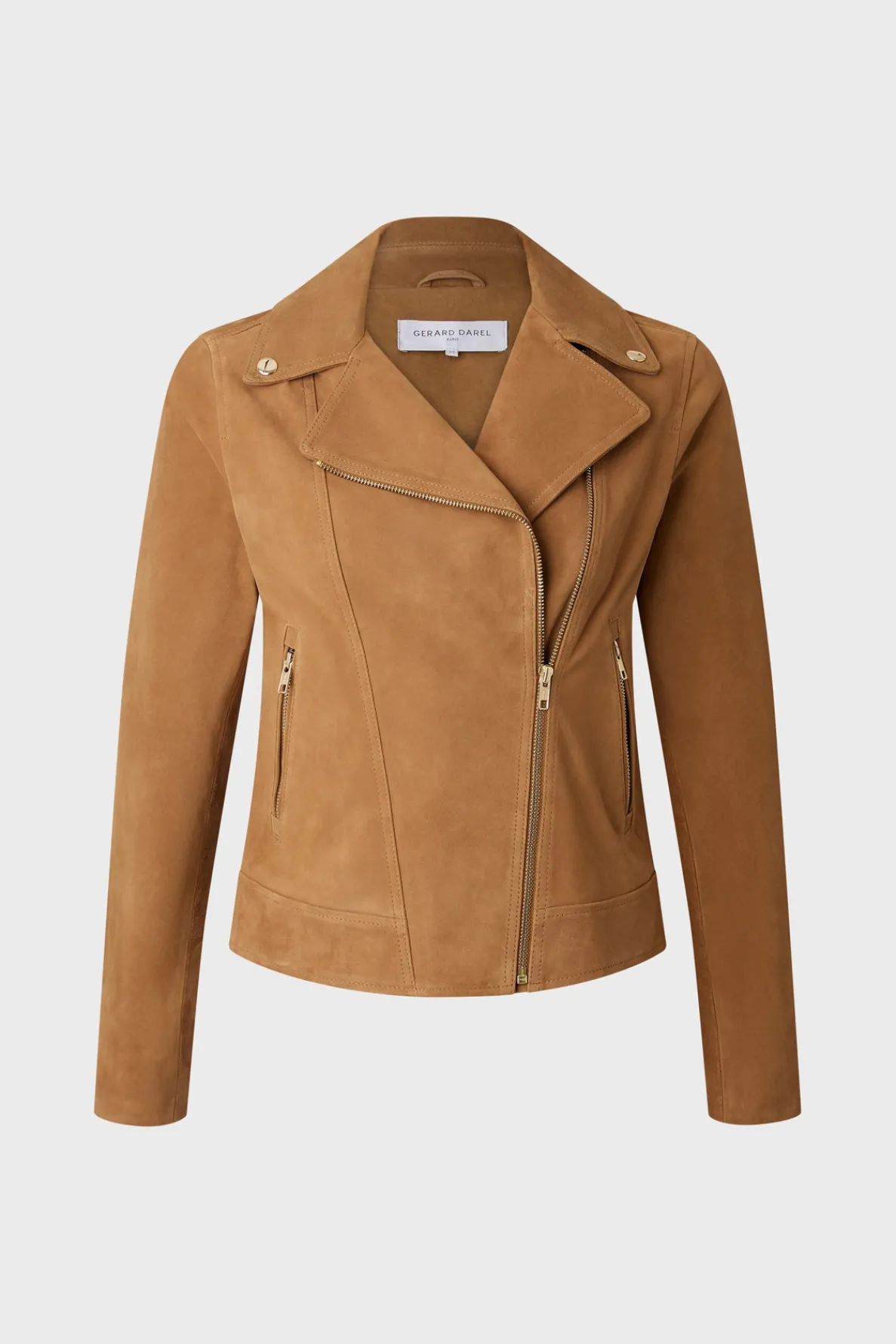 maud__velvet_leather_bike_4.webp Best MAUD - Velvet leather biker jacket Leather & Pelts