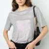 Sale Metallic-finish short sleeves T-shirt - AIDA Tops & T-Shirts