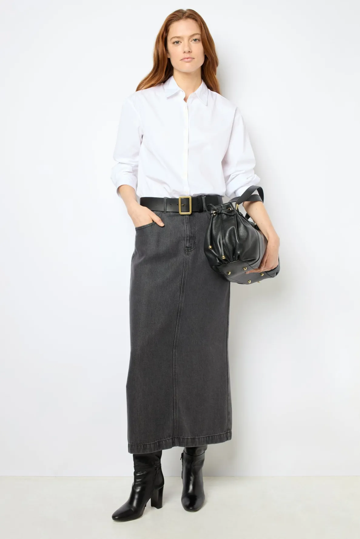 midi_denim_skirt__cybelia_0.webp Discount Midi denim skirt - CYBELIA Skirts