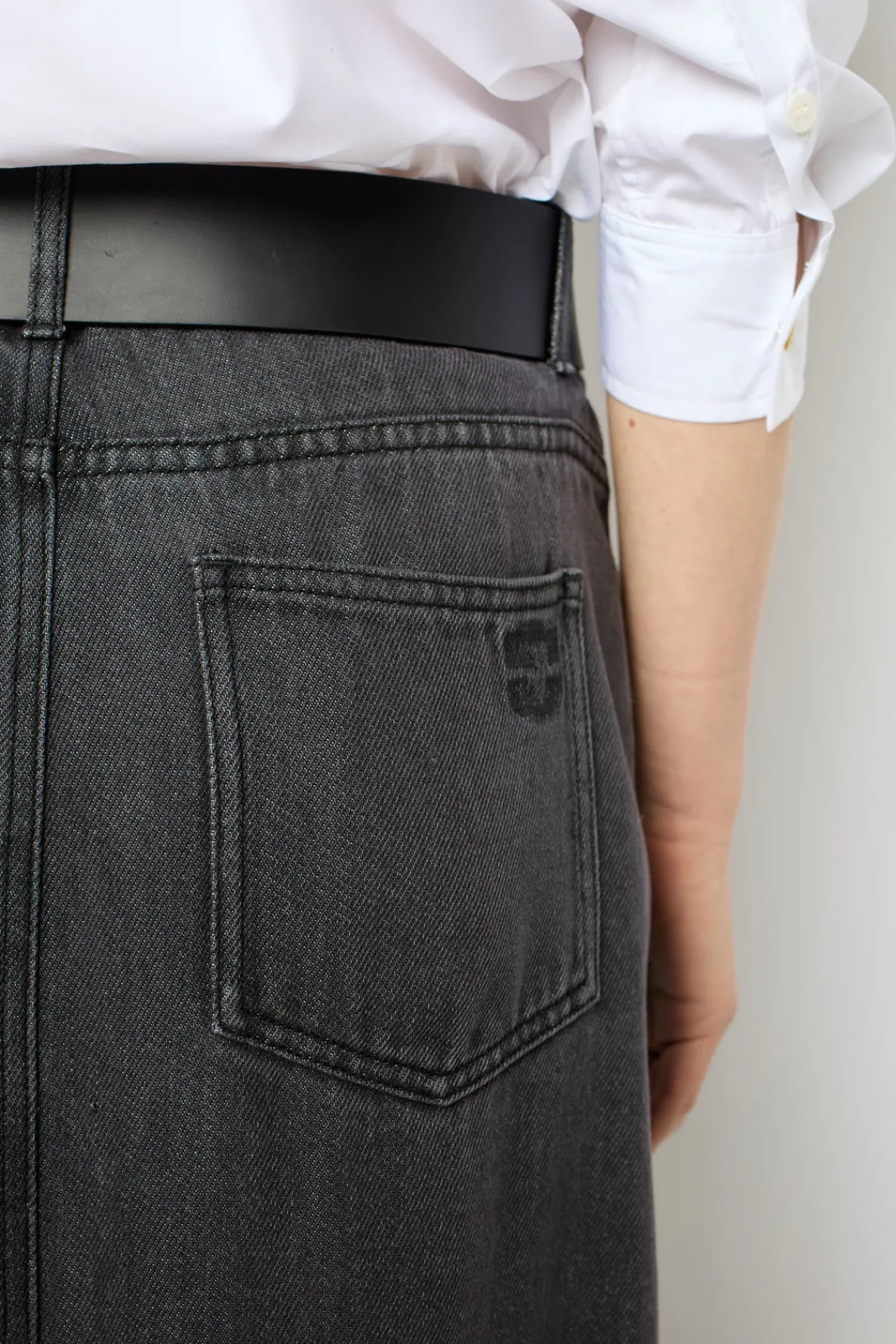 midi_denim_skirt__cybelia_2.webp Discount Midi denim skirt - CYBELIA Skirts