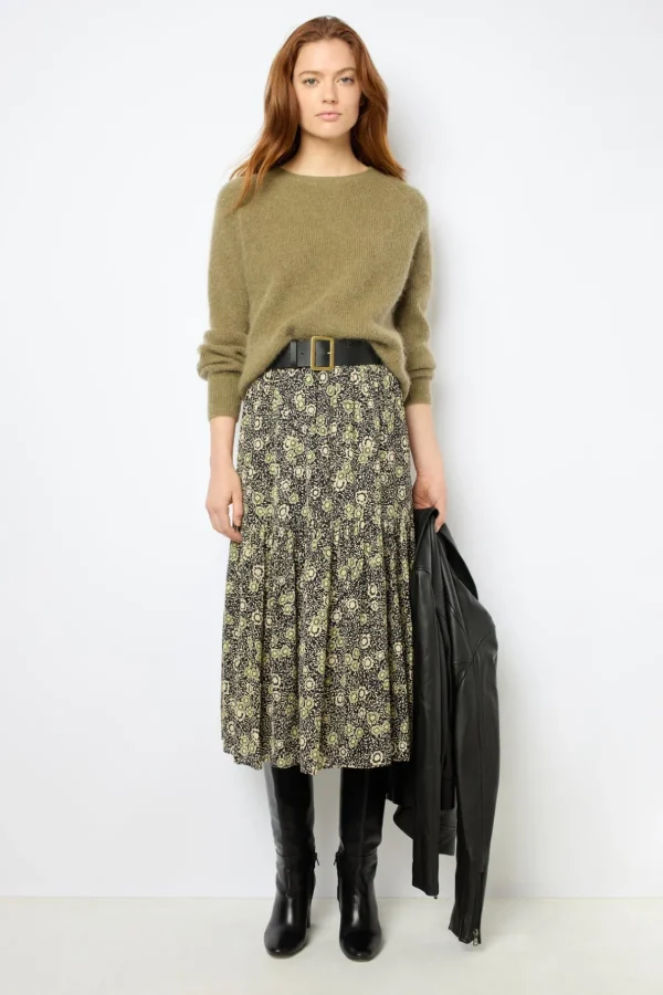 Flash Sale Midi floral skirt - DAMYA Skirts