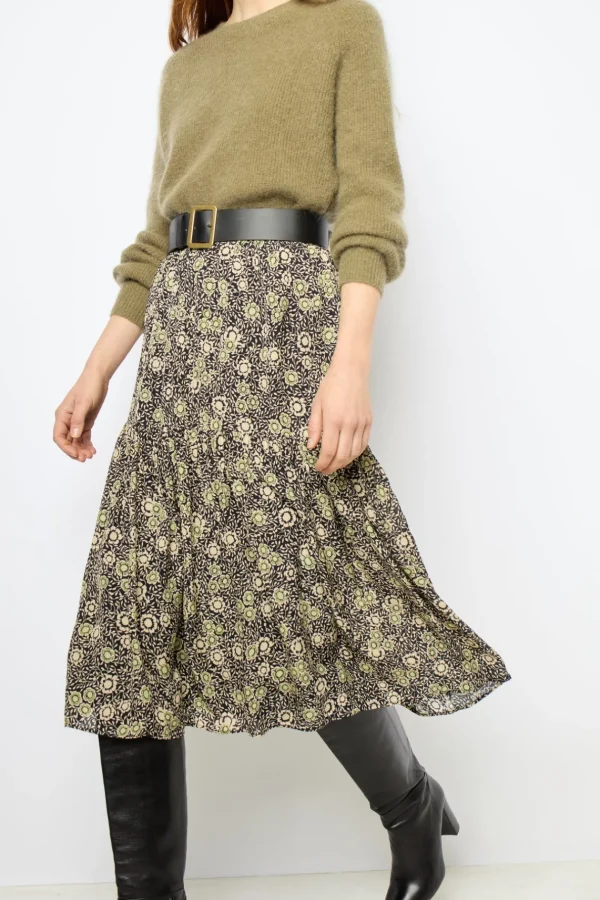 Flash Sale Midi floral skirt - DAMYA Skirts