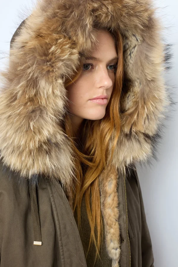 Cheap Mid-length padded parka with hood - LOUCINE Coats