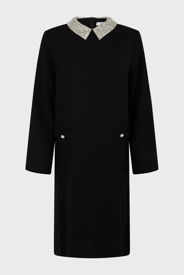 New Mini dress with jewel shirt collar - SYLVINE Dresses