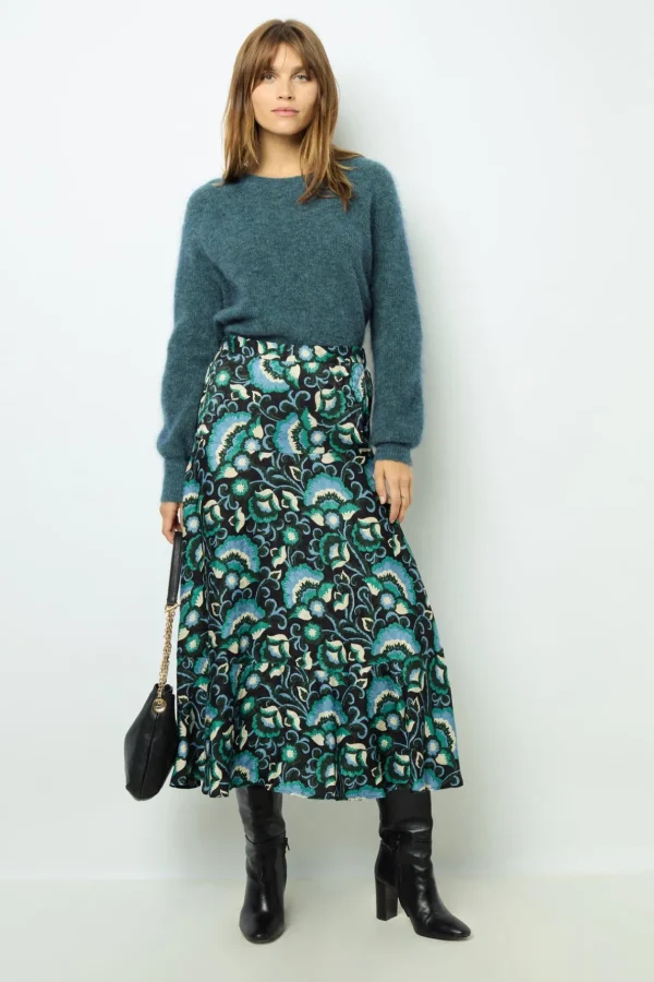 Discount Mohair round neck sweater- JOLINA Knitwear