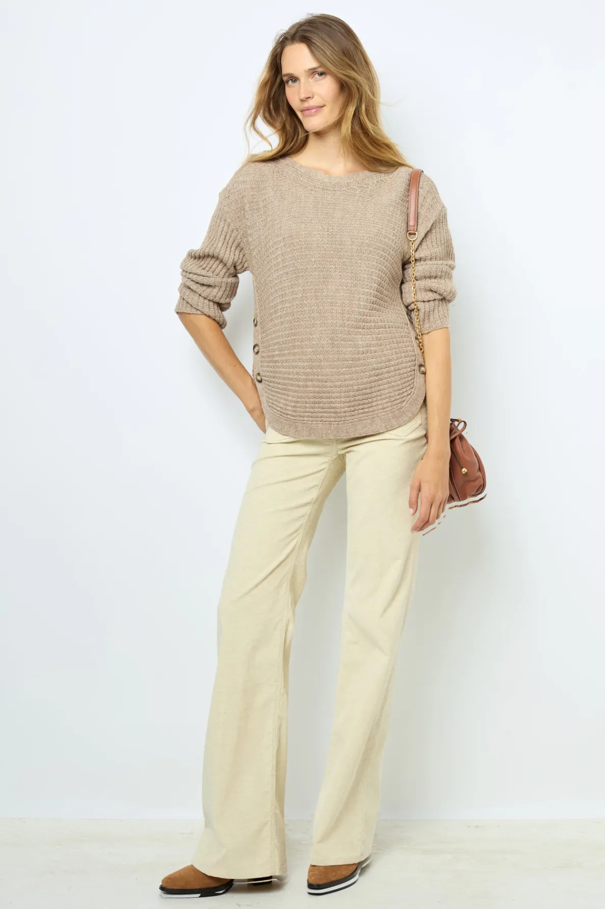 natural_velvet_flare_pant_1-2.webp Clearance Natural velvet flare pants - ANNA Knitwear