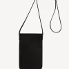 Clearance Phoneholder in grainy leather metallic inside - LADYPHONE Shoulder Bags | Leather Goods