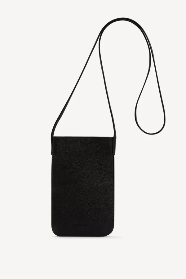 Clearance Phoneholder in grainy leather metallic inside - LADYPHONE Shoulder Bags | Leather Goods