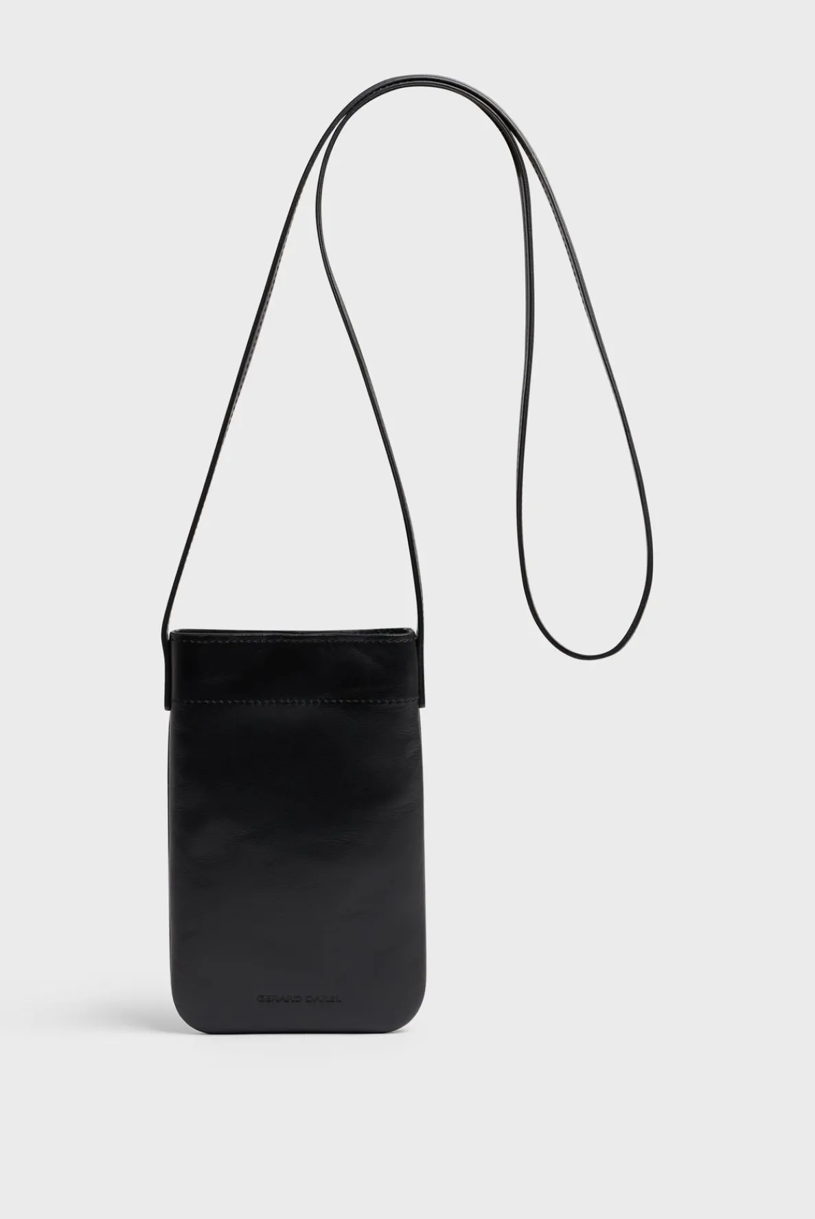 phoneholder_in_plain_leat_0.webp Sale Phoneholder in plain leather - LADYPHONE Shoulder Bags | Leather Goods