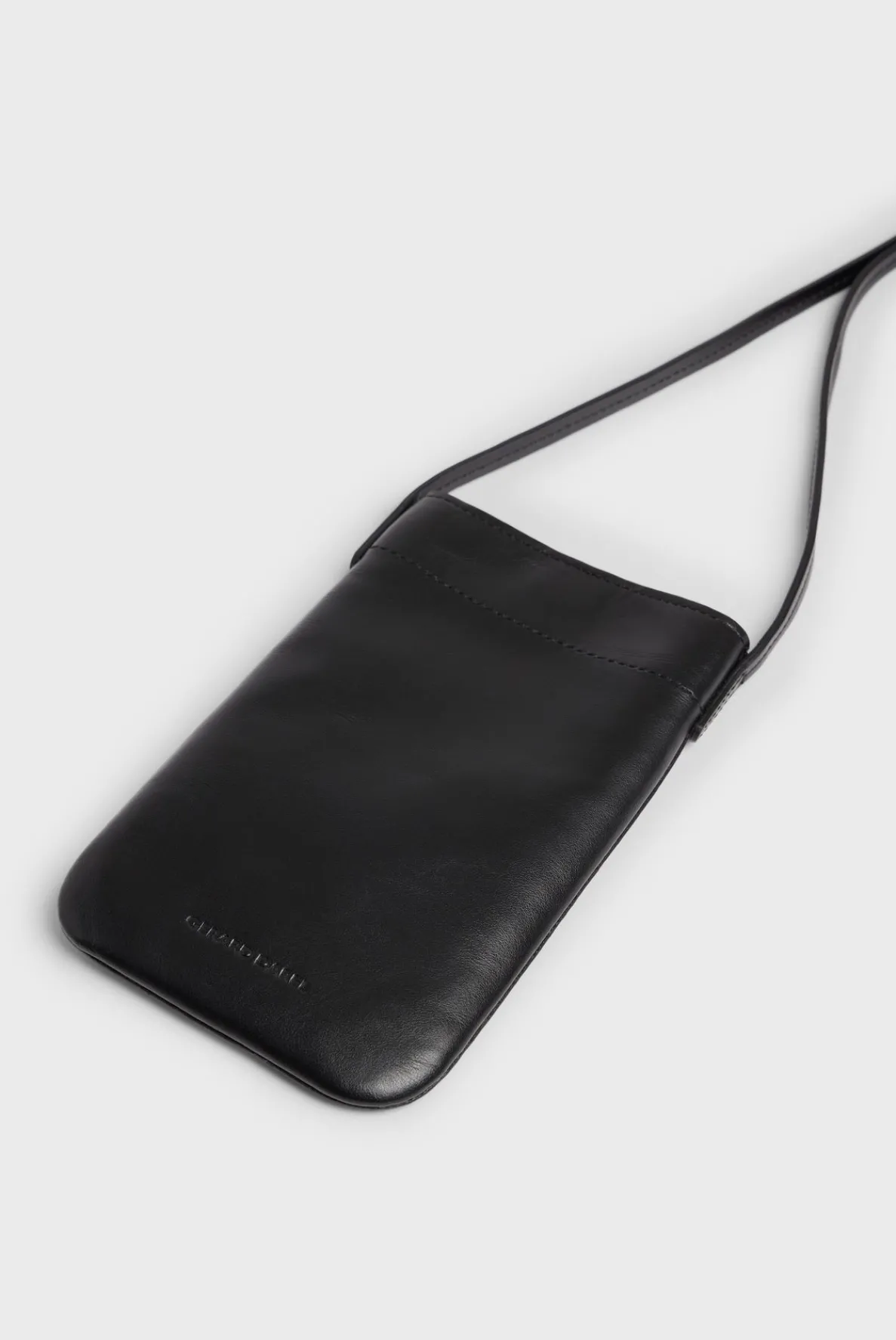 phoneholder_in_plain_leat_2.webp Sale Phoneholder in plain leather - LADYPHONE Shoulder Bags | Leather Goods