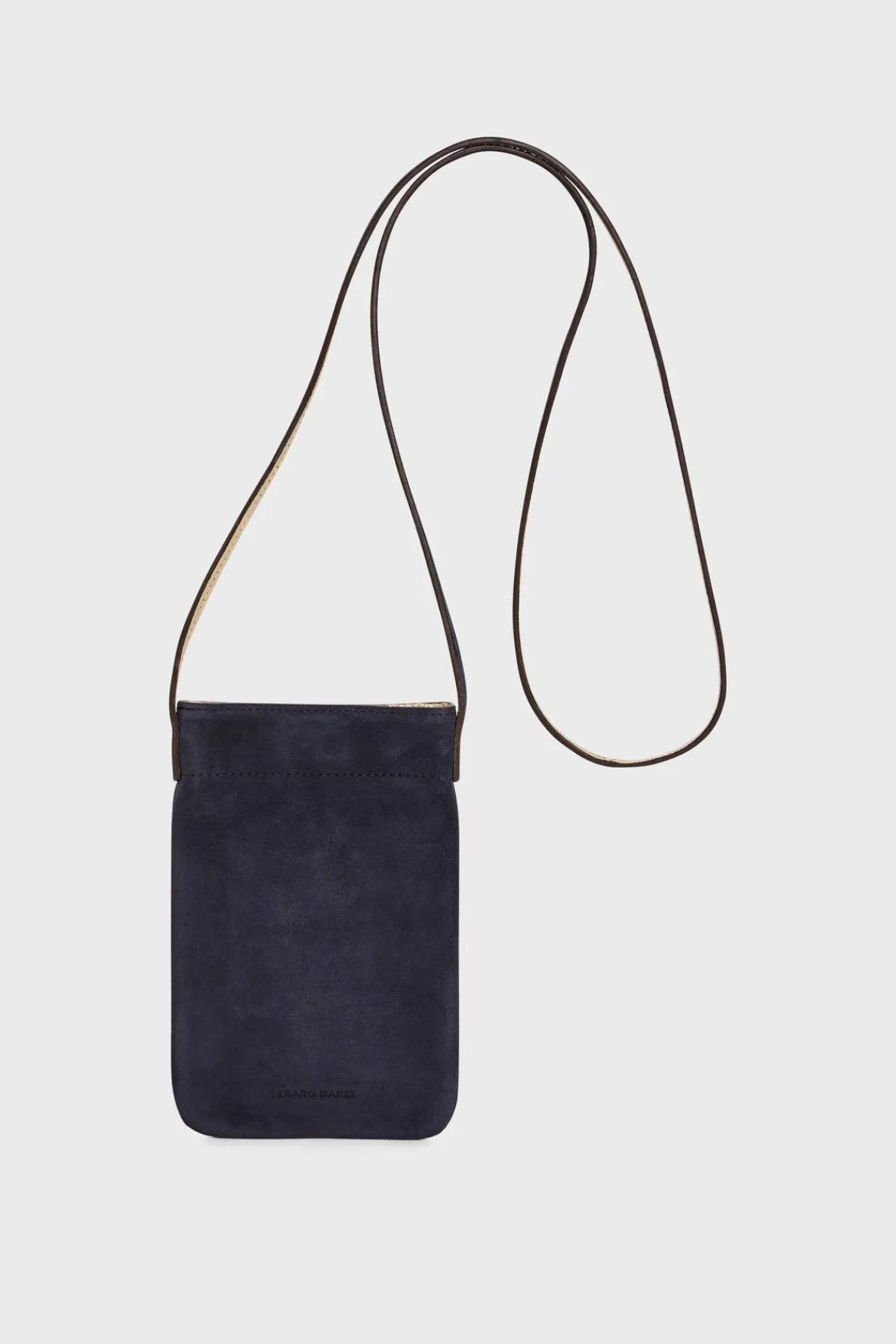 phoneholder_in_suede_leat_0-1.webp Outlet Phoneholder in suede leather metallic inside - LADYPHONE Shoulder Bags | Leather Goods