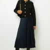 Best Sale Plain pleated midi skirt - CHARLENE Skirts