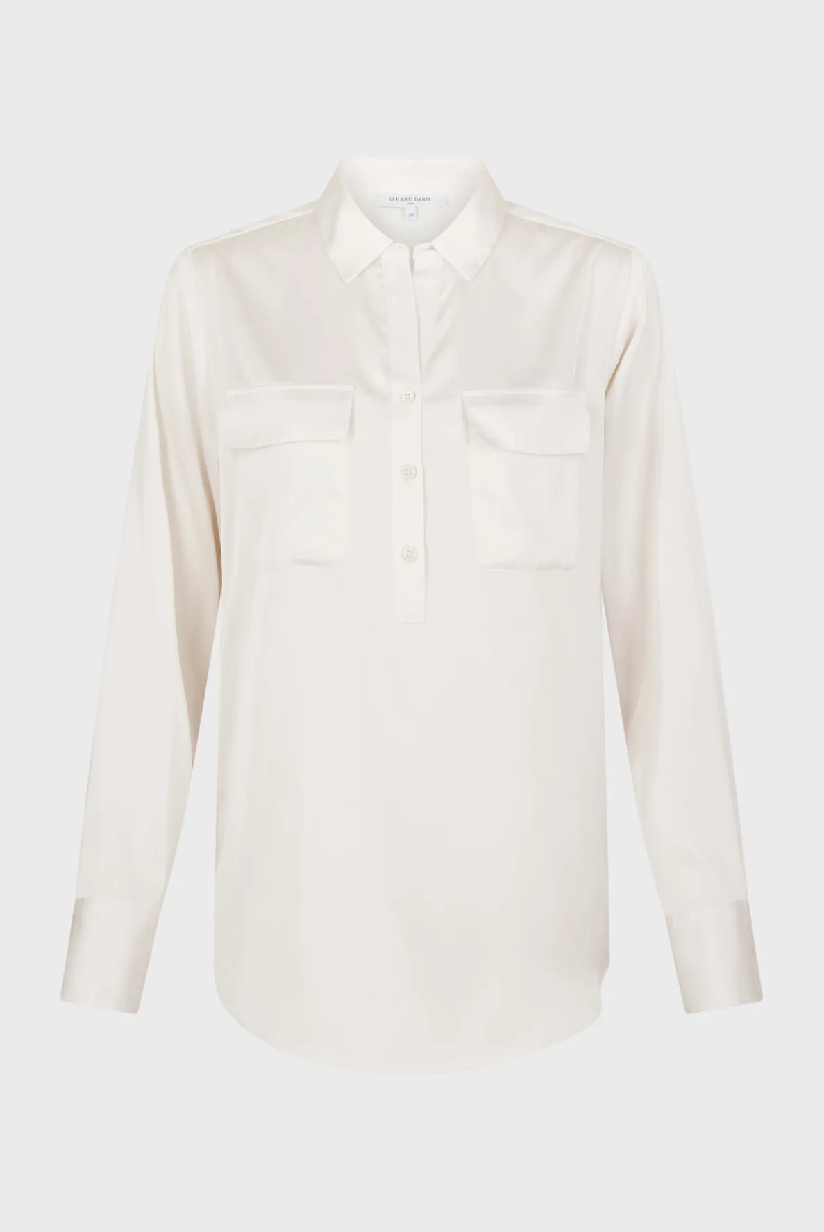 plain_satin_blouse__brigi_4-1.webp Flash Sale Plain satin blouse - BRIGITTE Shirts & Blouses