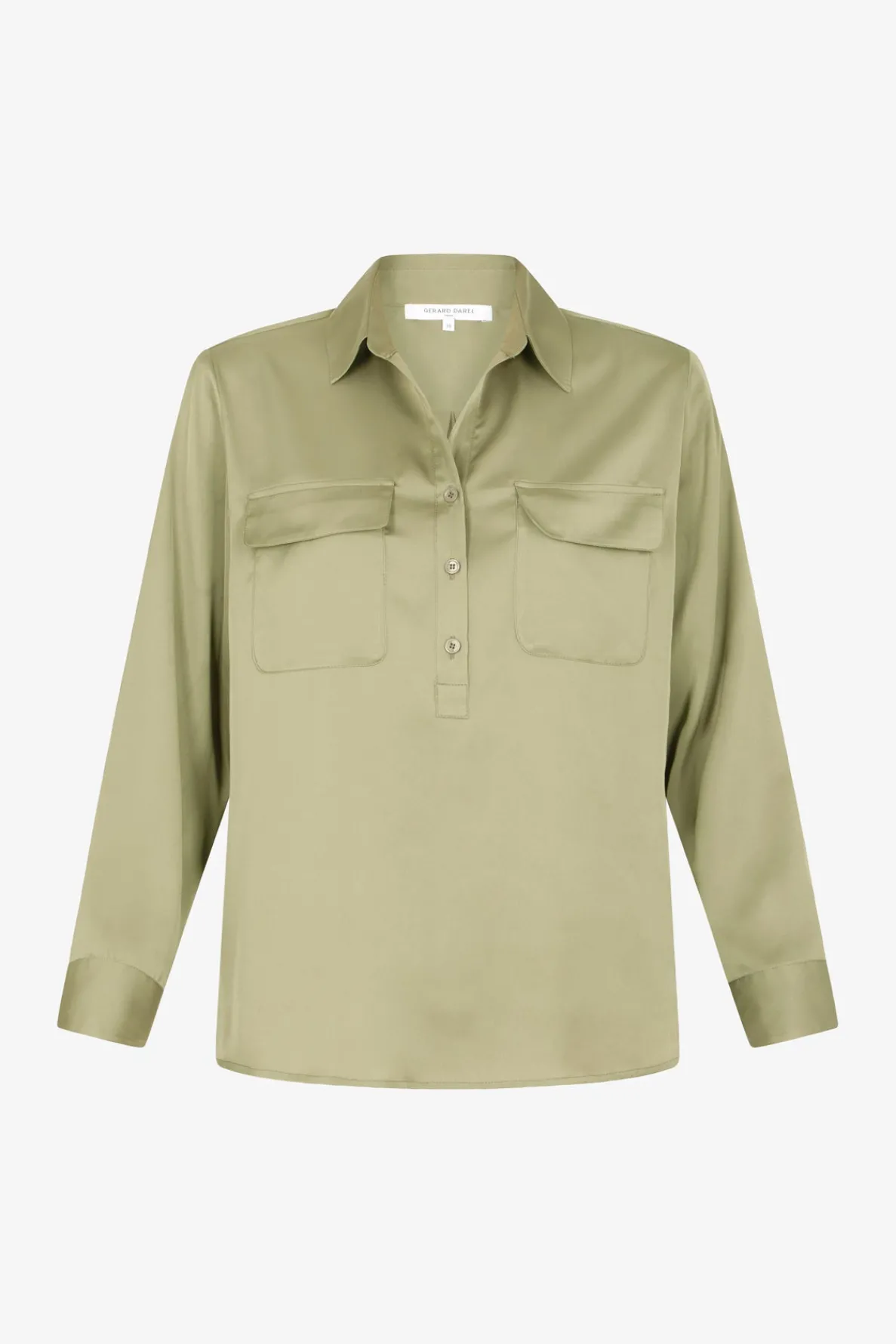 plain_satin_blouse__brigi_4.webp Clearance Plain satin blouse - BRIGITTE Shirts & Blouses