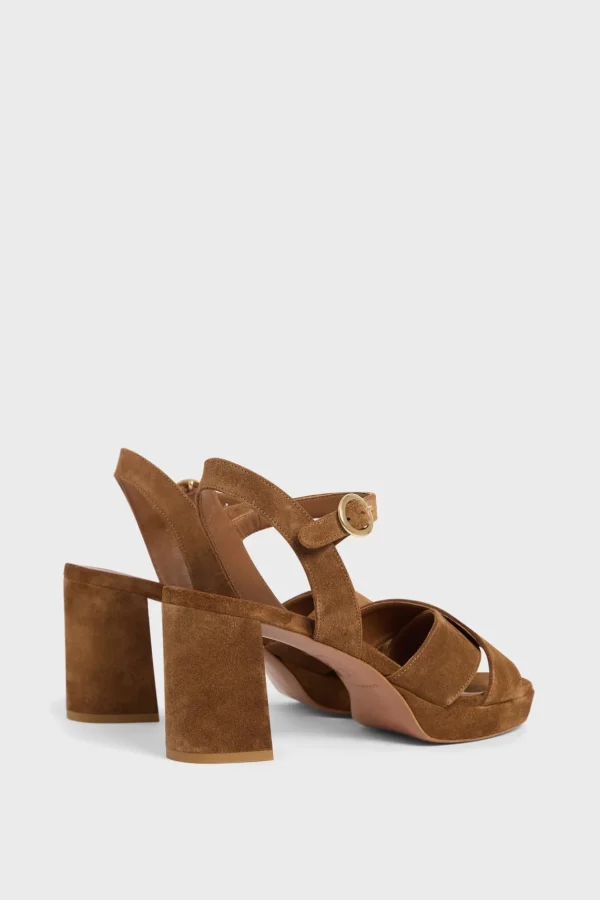 New Platform sandals in suede - LYA Shoes