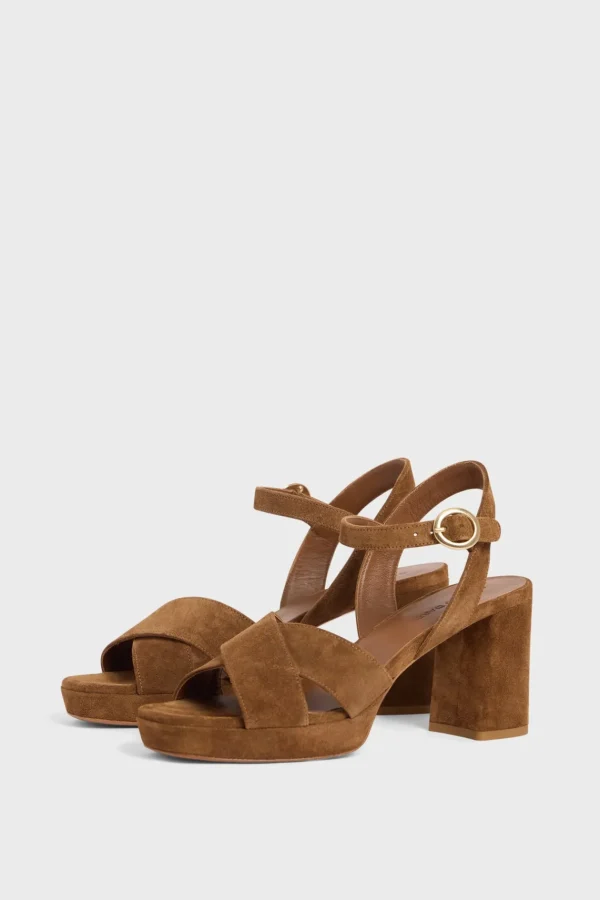 New Platform sandals in suede - LYA Shoes