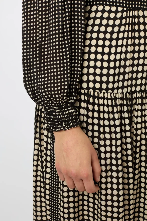 Clearance Polka Dot Long Shirt Dress - SUNITA Dresses