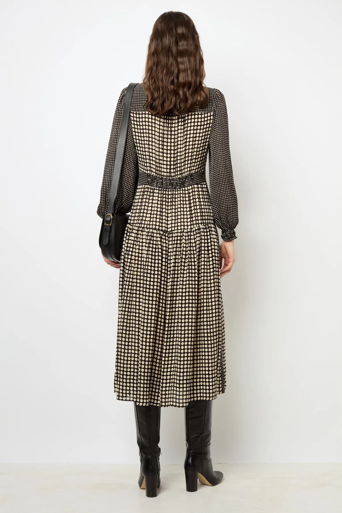 polka_dot_long_shirt_dres_3.webp Clearance Polka Dot Long Shirt Dress - SUNITA Dresses