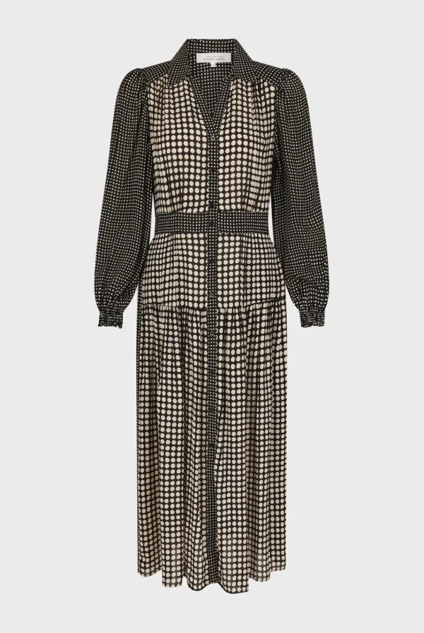 Clearance Polka Dot Long Shirt Dress - SUNITA Dresses