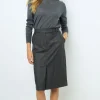 Cheap Prince of Wales straight skirt - CAHINA Skirts