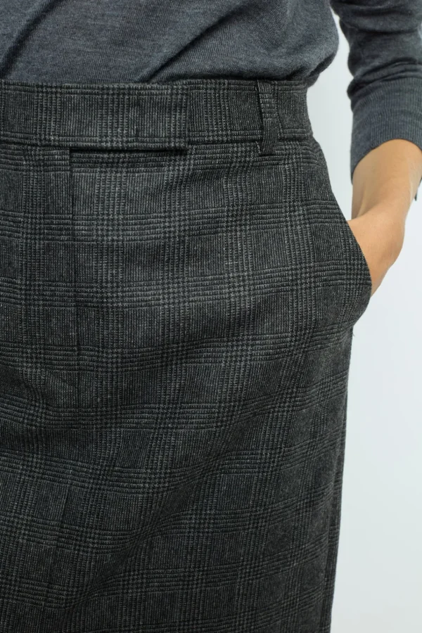 Cheap Prince of Wales straight skirt - CAHINA Skirts