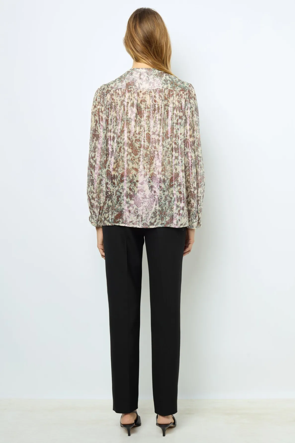 print_blouse_with_lurex___3.webp Outlet Print blouse with lurex - BASYLL Shirts & Blouses