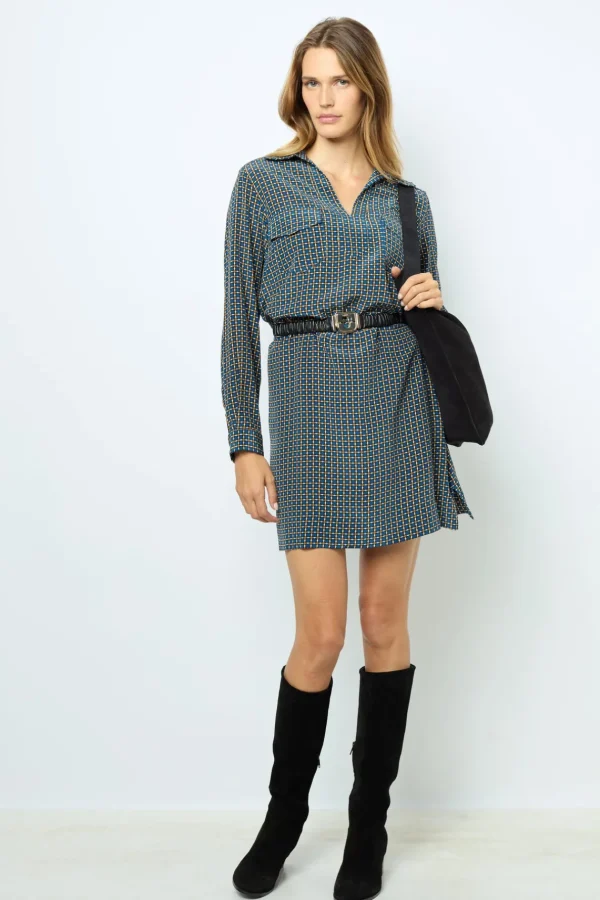 Flash Sale Printed silk mini dress - SAPHIA Dresses