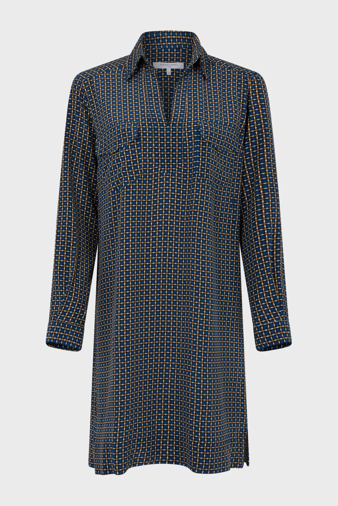 printed_silk_mini_dress___5.webp Flash Sale Printed silk mini dress - SAPHIA Dresses