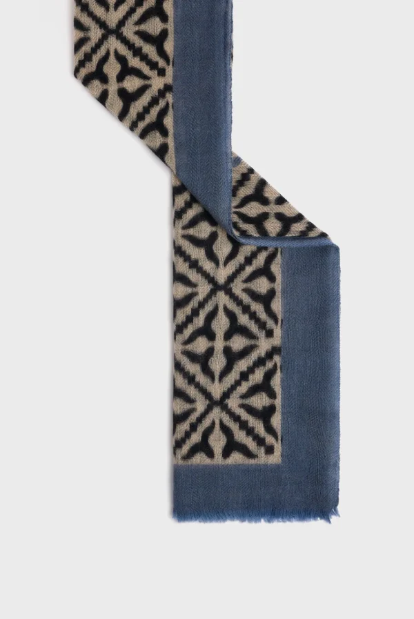 Sale Printed wool and cashmere scarf - DYLANE Scarves