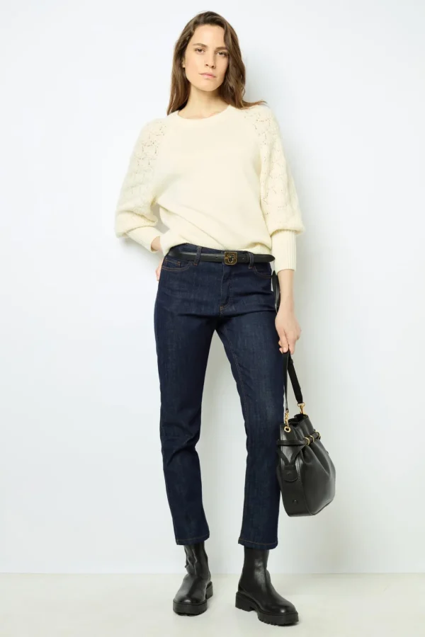 Best Pullover with openwork sleeves - JOELYNE Knitwear