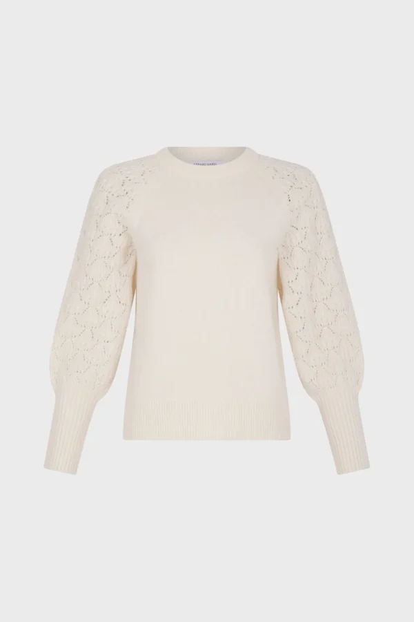 Best Pullover with openwork sleeves - JOELYNE Knitwear
